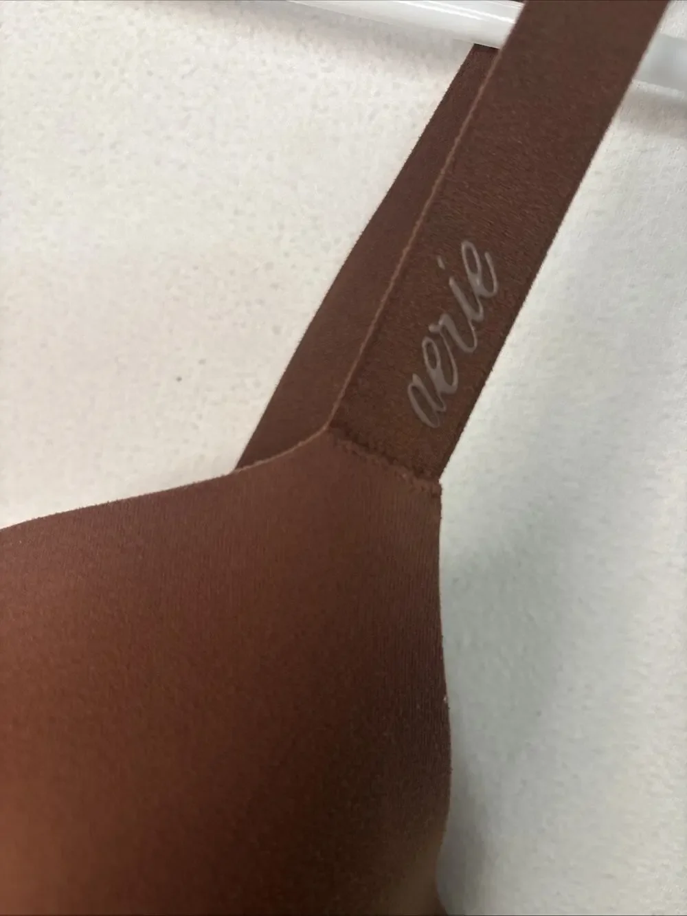 Aerie Smoothez Plunge Bra Tan Brown Wireless Padded 38 C Everyday Comfort